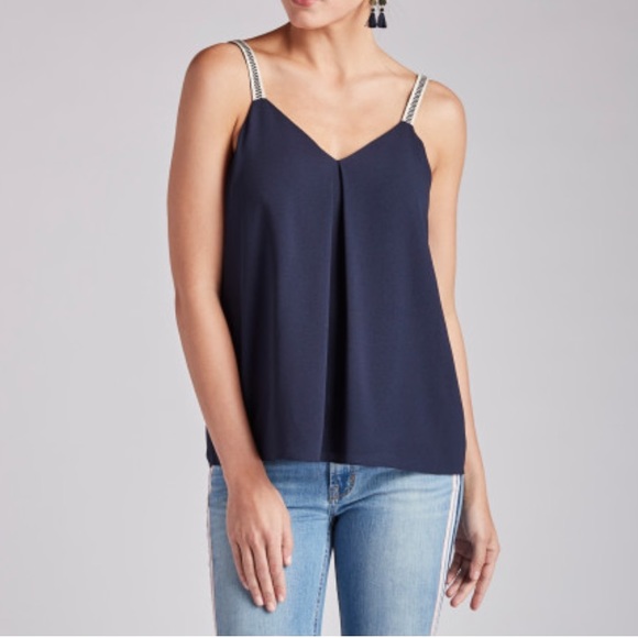 1. State Tops - Embroidered Strap Camisole